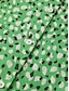 billiga Klänningar med tryck-Dam Skjortklänning Vardagsklänning Grön klänning Blommig Mönster Tröjkrage Långklänning Maxiklänning Semester Långärmad Sommar Vår