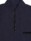 economico polo con cerniera-Per uomo Felpa Pullover Polo con zip Sportivo Informale Colletto Mao Chiusura lampo quarto Manica lunga Di tendenza Essenziale Liscio Chiusura lampo quarto Primavera &amp; Autunno Standard Blu marino