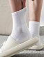 abordables chaussettes pour hommes-Homme Paquet de 5 Paquets multiples Chaussettes Chaussette Chaussettes de Course Chaussettes décontractées Noir Blanche Couleur Plein Sport &amp; Loisir Casual du quotidien Basique Moyen Printemps Automne