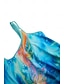 abordables Tankinis-Mujer Bañadores Tankini 2 piezas Traje de baño Estampado Ombre Abstracto Camiseta con cuello redondo Vacaciones Trajes de baño