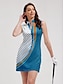 economico Collezione di stilisti-Per donna vestito da golf Blu Senza maniche Protezione solare Completo da tennis A pois Abbigliamento da golf da donna Abbigliamento Abiti Abbigliamento