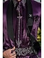 preiswerte Anzüge-Königsblau Purpur Herren Hochzeit Partyabend Anzüge Suits Einfarbig 2-teiliges Set Luxus Reguläre Passform Einreiher - 1 Knopf 2024