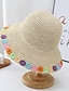 levne Dámské klobouky-boho květinová výzdoba klobouky proti slunci elegantní jednobarevný slaměný klobouk dutý prodyšný cestovní plážové klobouky pro ženy dívky letní venkovní