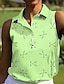 cheap Women&#039;s Golf Clothing-Women&#039;s Golf Polo Shirt Golf Clothes White Pink Dark Green Sleeveless Sun Protection Lightweight T Shirt Top Ladies Golf Attire Clothes Outfits Wear Apparel