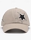 billige Hatte til mænd-Herre Baseball kasket Solhat Trucker Hat Sort Hvid 100% bomuld Mode Afslappet Gade Daglig Stjerne Justérbar Solcreme Åndbart