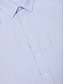abordables camisas de hombre sin planchar-Hombre Camisa para Vestido Abotonar la camisa Camisa de cuello Camisa sin planchar A D G Manga Larga A Rayas Cuello Primavera &amp; Otoño Boda Trabajo Ropa Abotonar