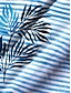 cheap Women&#039;s T-shirts-Women&#039;s T shirt Tee Striped Plants Print Weekend Hawaiian Short Sleeve Crew Neck Blue Summer
