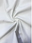 お買い得  ベーシック・レディーストップス-シャツ 女性用 ホワイト 単色/無地 襟付きシャツ 日常 日常 シャツカラー ルーズフィット L