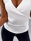 ieftine Bluze simple pentru femei-Rezervor Pentru femei Negru Alb Simplu Sexy Stradă Zilnic Modă Rotund Fit regulat S