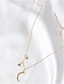 abordables Parures de Bijoux-Collier For Femme Soirée Cadeau Fête d&#039;anniversaire Alliage Lune Etoile