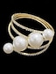 voordelige Armbanden en bangles-Dames Manchet armband Zin in hebben Mode Modieus Luxe Legering Armband sieraden Zilver / Goud Voor Feest / Avond Lahja Afspraakje Verjaardag