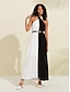 Χαμηλού Κόστους casual φόρεμα-κομψό μάξι φόρεμα με μασίφ λαιμόκοψη