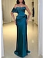preiswerte Abendkleider-A-Linie Abendkleider Elegant Kleid Formal Boden-Länge Ärmellos Trägerlos Satin mit Strass Schlitz 2024