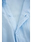economico Camicie di lino-Per uomo Camicia camicia di lino Camicia estiva Camicia da spiaggia Bianco Rosa Blu Manica lunga Liscio Bavero Primavera estate Informale Giornaliero Abbigliamento