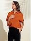 abordables chemises, hauts et chemisiers-chemise décontractée à poche boutonnée en rayonne pour femme