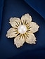 cheap Brooches-Women&#039;s Brooches Retro Flower Stylish Artistic Sweet Brooch Jewelry Gold Bowknot For Office Daily Prom Date Beach