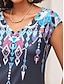 billige Tanktoppe og camisole til kvinder-Dame Tanktop Grafisk Afslappet Trykt mønster Lyserød Uden ærmer Basale V-hals