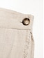 preiswerte Damenrock-Midirock aus Leinen mit sauberer Passform