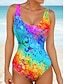 cheap One-piece swimsuits-Women&#039;s Swimwear One Piece Swimsuit Tropical Beach Wear Summer