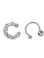 olcso Fülbevalók-1 pár Fül Mandzsetta For Női Esküvő Ajándék Randi Ötvözet Díszes Divat Gyémánt