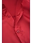 baratos camisas masculinas casuais-Homens Camisa Social camisa de botão Camisa casual Camisa de cetim de seda Preto Amarelo Azul Vermelho Cinzento Claro Manga Longa Tecido Lapela Diário Férias Roupa Moda Casual Confortável