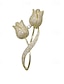 Χαμηλού Κόστους Καρφίτσα-Γυναικεία Καρφίτσες Ρετρό Λουλούδι Πολυτέλεια Γλυκός Καρφίτσα Κοσμήματα Χρυσό Για Γραφείο Καθημερινά Χοροεσπερίδα Ημερομηνία Παραλία