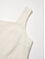 baratos Women&#039;s Sets-Conjunto de duas peças feminino mistura de linho regata bolso saia quadrada elegante verão