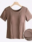 cheap Women&#039;s T-shirts-Women&#039;s Tank Top 胸垫 Plain Daily Sports Weekend Basic Sleeveless Crew Neck Black Summer