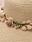 levne Bavlněné klobouky-Dámské Čepice Sluneční klobouk Přenosný Ochrana proti slunci Venkovní Dovolená Plážové Květiny Čistá barva