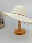 olcso Karimás kalapok-Női Kalap Szalmakalap Hordozható Napvédő Utca Napi Hétvége Tiszta szín Tiszta szín