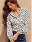 cheap Women&#039;s Blouses &amp; Shirts-Women&#039;s Blouse Floral Daily Lace Eyelet White Long Sleeve Vintage Casual Crew Neck Summer Spring