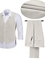 cheap Linen Suits-Black White Coffee Men&#039;s Wedding Linen Suits Solid Colored 2 Piece Tailored Fit 2024