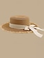 cheap Bucket Hat-Women&#039;s Hat Sun Hat Portable Sun Protection Outdoor Beach Travel Bow Pure Color