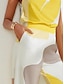 זול מכנסיים לנשים-מכנסי סאטן ישרים בכיס קז&#039;ואל