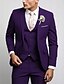 cheap Suits-Sage Black Sky Blue Men&#039;s Prom Suits Wedding Suits Solid Colored 3 Piece Party Dress Tailored Fit Single Breasted Two-buttons 2024