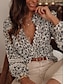 cheap Women&#039;s Blouses &amp; Shirts-Women&#039;s Blouse Floral Daily Lace Eyelet White Long Sleeve Vintage Casual Crew Neck Summer Spring