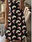 cheap Print Dresses-Women&#039;s Polyester Butterfly Print V Neck Mini Dress Sleeveless Summer