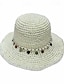 זול כובעים לנשים-בוהו כובעי שמש מתקפלים צבע אופנתי חאקי בז&#039; קרם כובעי קש נושמים כובעי חוף נסיעות לנשים בנות
