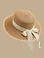 お買い得  バケットハット-女性用 帽子 日よけ帽 携帯用 日焼け防止 アウトドア ビーチ トラベル リボン ピュアカラー