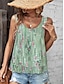 ieftine Bluze &amp; Camisole Damă-Pentru femei Bluză Multistratificat Niveluri Alb Fără manșon Stil Nautic Vară