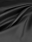 זול שמלות ערב-שמלת אורח כלה בקו a-line שמלת חלוקה גבוהה שמלה רשמית קשירה שחורה באורך רצפת חגורת צוואר תכשיט ללא שרוולים/אבנט סאטן עם שסע קפלים 2024