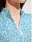 Χαμηλού Κόστους Συλλογή σχεδιαστών-Γυναικεία Φανέλα POLO Μαύρο Ροζ Μπλε Μακρυμάνικο Αντιηλιακή Προστασία Μπολύζες Λεοπάρ Φθινόπωρο Χειμώνας Γυναικεία ενδυμασία γκολφ Ρούχα Ρούχα Ενδύματα