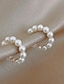 זול עגילים-זוג 1 אטמי אוזניים For בגדי ריקוד נשים חתונה יום הולדת מתנה סגסוגת גיאומטרי אופנה