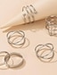 baratos Conjutos de Bijuteria-Conjunto de anéis For Mulheres Casamento Festa Presente Liga Estilo vintage