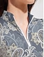 ieftine Colecția de designer-Pentru femei Tricou POLO Albastru denim Roz Albastru Manșon Lung Protecție Solară Topuri Floral Toamnă Iarnă Vestimenta Golf Doamnelor Haine Ținute Poartă Îmbrăcăminte