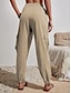 economico Pantaloni da donna-Per donna Pantaloni Pantaloni stile harem Vita alta Lunghezza intera Nero Estate
