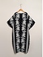 preiswerte Lässiges Kleid mit Aufdruck-Freizeitkleid aus Satin mit tropischem Blumenprint in Midilänge