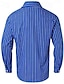tanie Koszule-Męskie Sukienki Koszula Regularny Długi rękaw Klapa Prążki Mieszanka bawełny Niebieski 2023