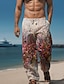 billige Bukser med påtryk til mænd-Herre Hawaiiansk Plæd / Tern Bukser 3D-udskrivning udendørs Ferie Ferierejse Sommer Afslappet Pasform Mikroelastisk