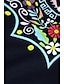 tanie Sukienki boho-Sukienka mini dla kobiet Sukienka petite Sukienka T-shirt Sukienka Tee Sukienka plażowa Sukienka letnia Módna Nowoczesna Dojrzała Na świeżym powietrzu Wakacyjne Casual Regular Fit Kwiatowa Bez